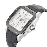 Pre-Owned Cartier Santos De Chronograph 43.3mm Stainless Steel