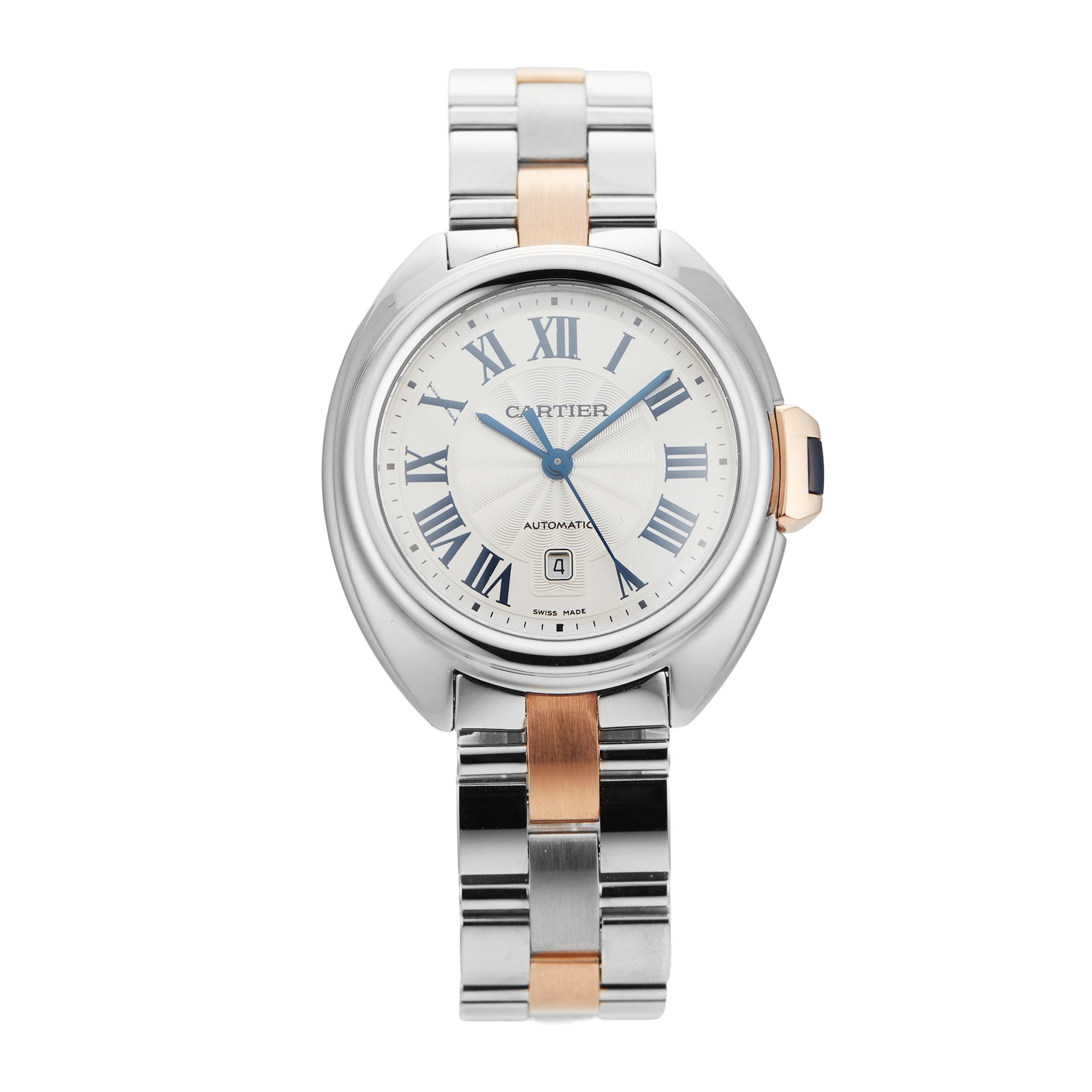Pre-Owned Cartier Cle De 31mm Stainless Steel Pre-Owned Cartier Cle De 31mm Stainless Steel