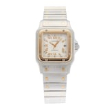 Pre-Owned Cartier Santos Galbee 29mm Stainless Steel and Yellow Gold W20041C4