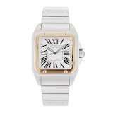 Pre-Owned Cartier Santos 100 XL 38mm Stainless Steel and Yellow Gold