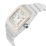 Pre-Owned Cartier Santos 100 XL 38mm Stainless Steel and Yellow Gold