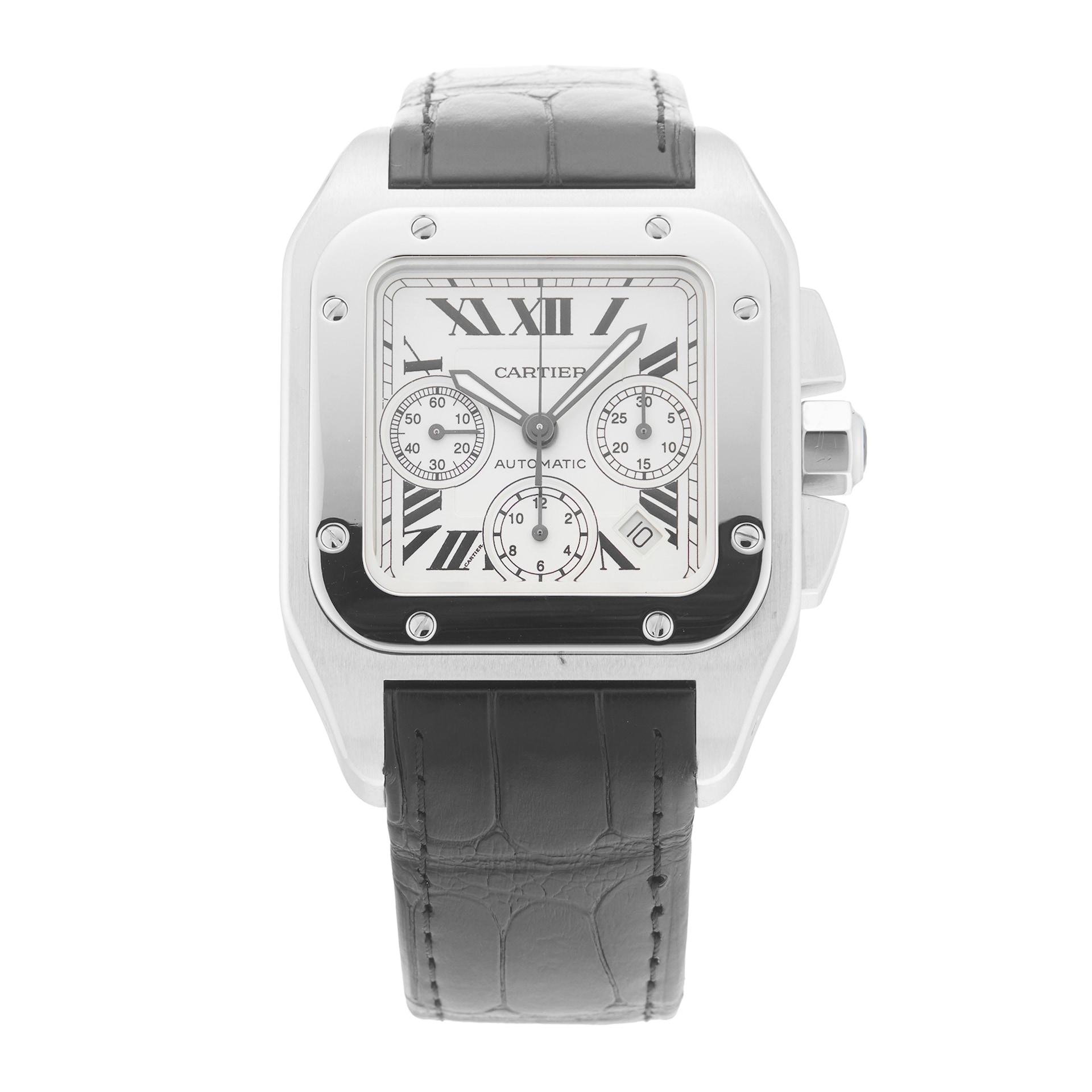 Pre-Owned Cartier Santos 100 42mm Stainless Steel Pre-Owned Cartier Santos 100 42mm Stainless Steel