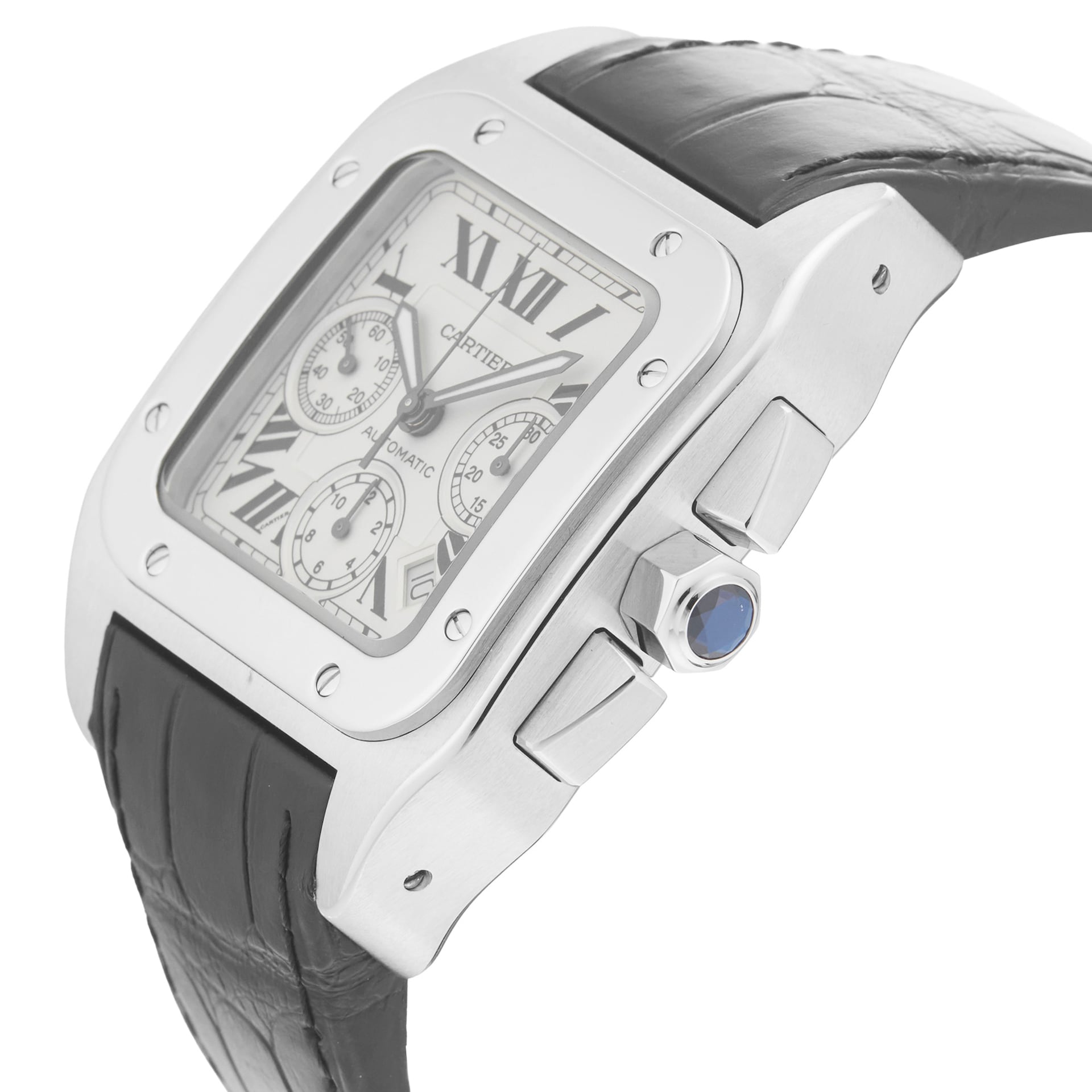 Pre-Owned Cartier Santos 100 42mm Stainless Steel Pre-Owned Cartier Santos 100 42mm Stainless Steel