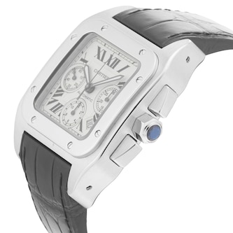 Pre-Owned Cartier Santos 100 42mm Stainless Steel Pre-Owned Cartier Santos 100 42mm Stainless Steel