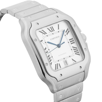 Pre-Owned Cartier Santos De Large Model 39.8mm Stainless Steel
