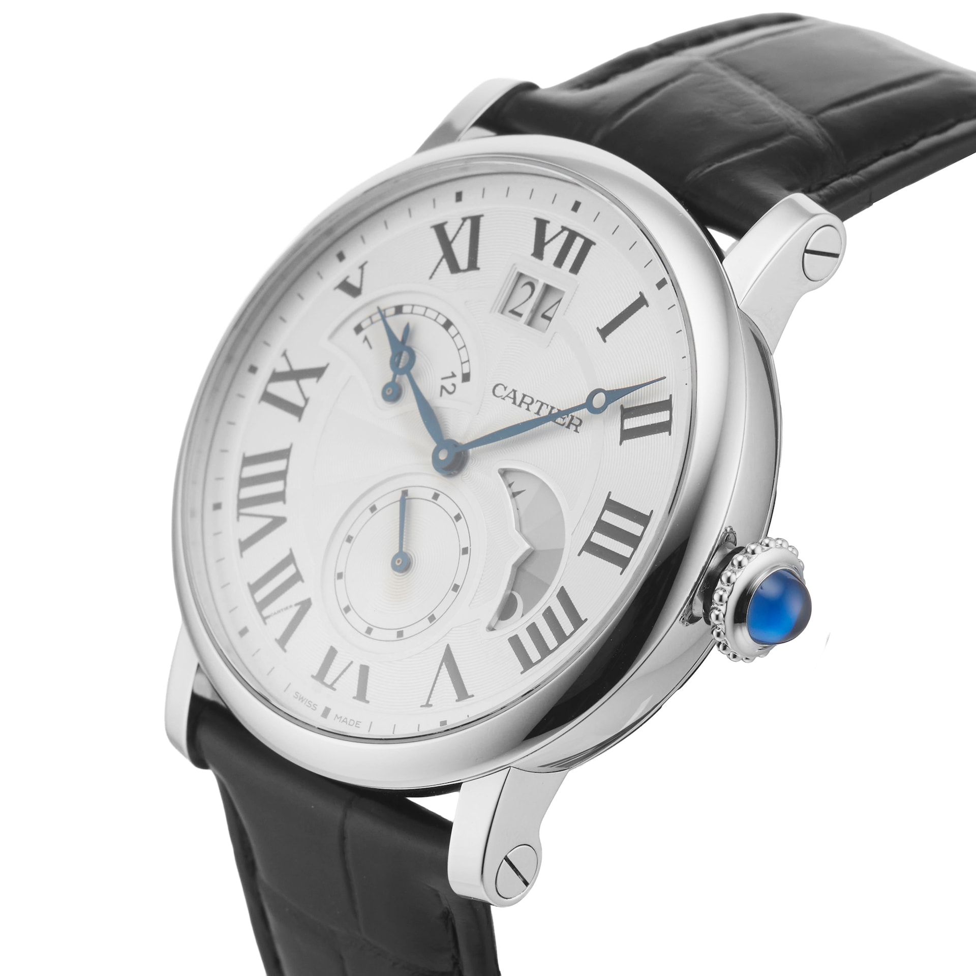 Pre-Owned Cartier Rotonde De Large Date 42mm Stainless Steel