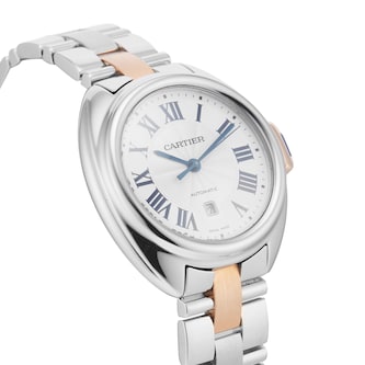 Pre-Owned Cartier Cle De 31mm Stainless Steel Pre-Owned Cartier Cle De 31mm Stainless Steel
