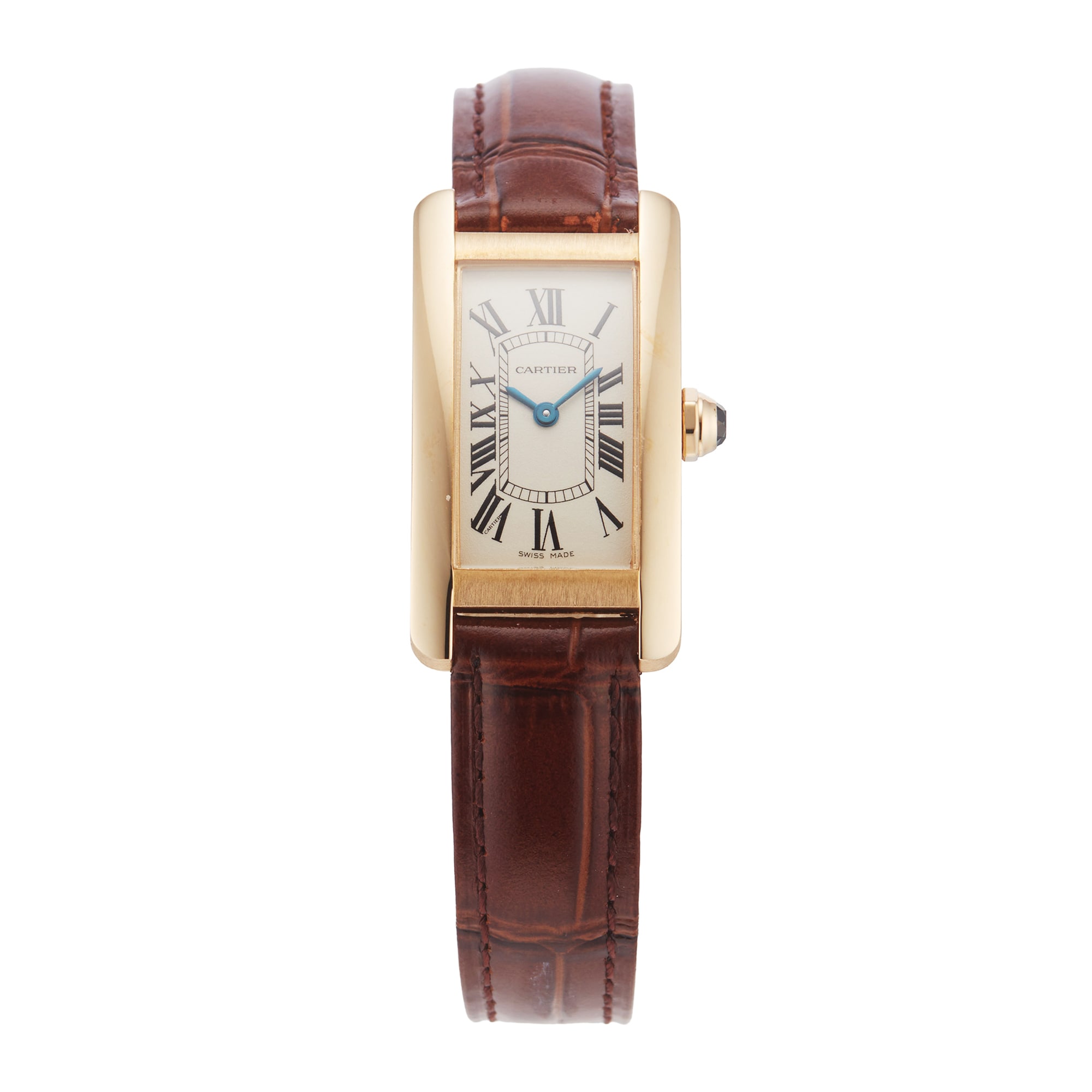 Pre-Owned Cartier Tank Americaine 19mm Yellow Gold Pre-Owned Cartier Tank Americaine 19mm Yellow Gold