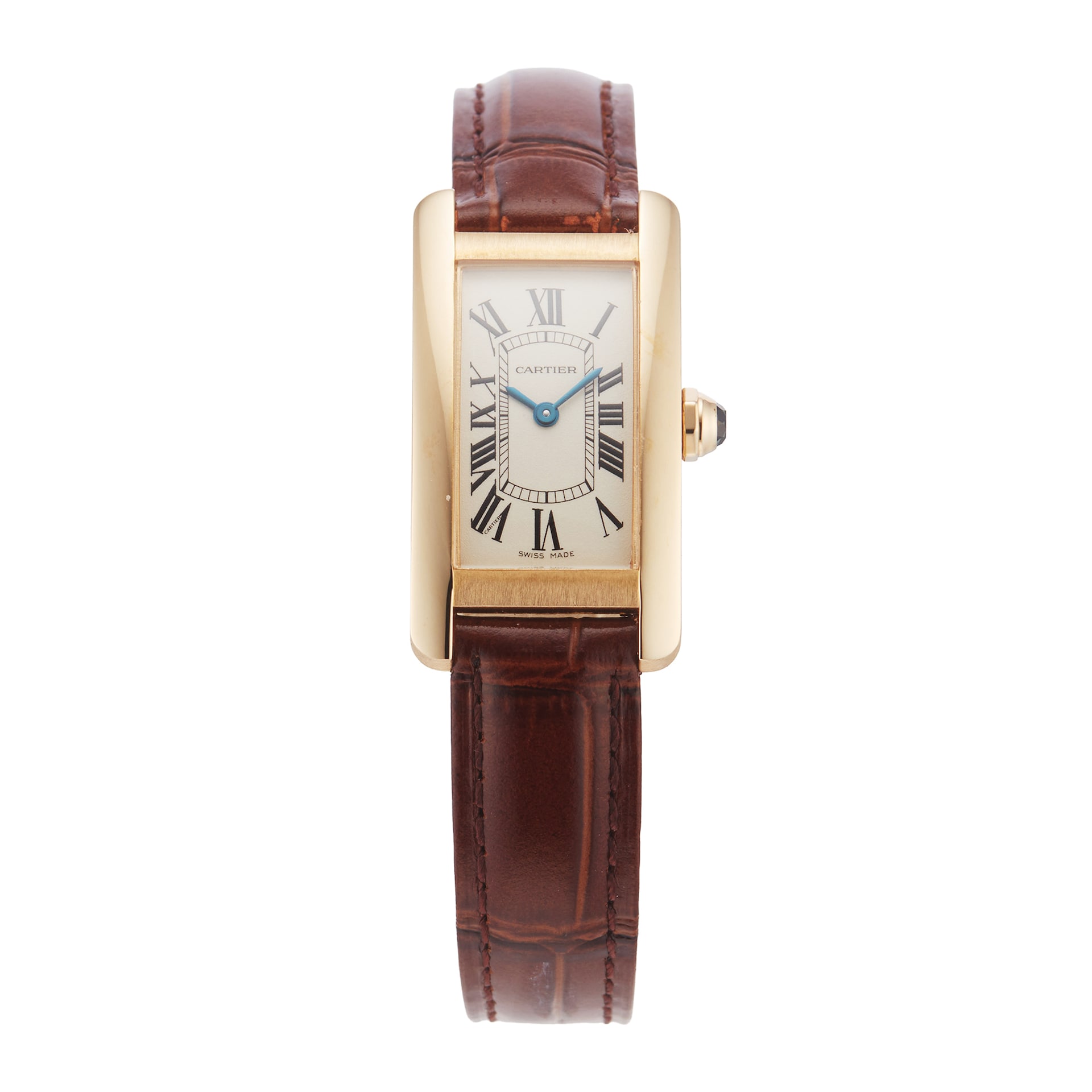 Pre-Owned Cartier Tank Americaine 19mm Yellow Gold Pre-Owned Cartier Tank Americaine 19mm Yellow Gold