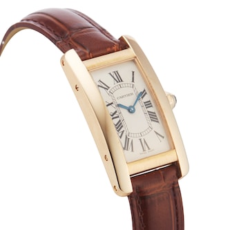 Pre-Owned Cartier Tank Americaine 19mm Yellow Gold Pre-Owned Cartier Tank Americaine 19mm Yellow Gold