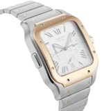 Pre-Owned Cartier Santos De Chronograph 44.9mm Stainless Steel and Yellow Gold