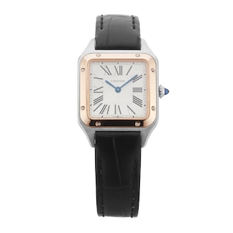 Pre-Owned Cartier Santos-Dumont Small Model 27.5mm Stainless Steel Pre-Owned Cartier Santos-Dumont Small Model 27.5mm Stainless Steel