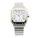 Pre-Owned Cartier Santos De 39.8mm Stainless Steel and Yellow Gold