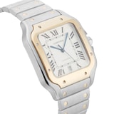 Pre-Owned Cartier Santos De 39.8mm Stainless Steel and Yellow Gold