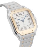 Pre-Owned Cartier Santos De 39.8mm Stainless Steel and Yellow Gold
