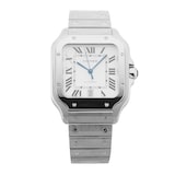 Pre-Owned Cartier Santos De 39.8mm Large Model Stainless Steel