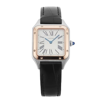 Pre-Owned Cartier Santos-Dumont Small Model 27.5mm Stainless Steel Pre-Owned Cartier Santos-Dumont Small Model 27.5mm Stainless Steel