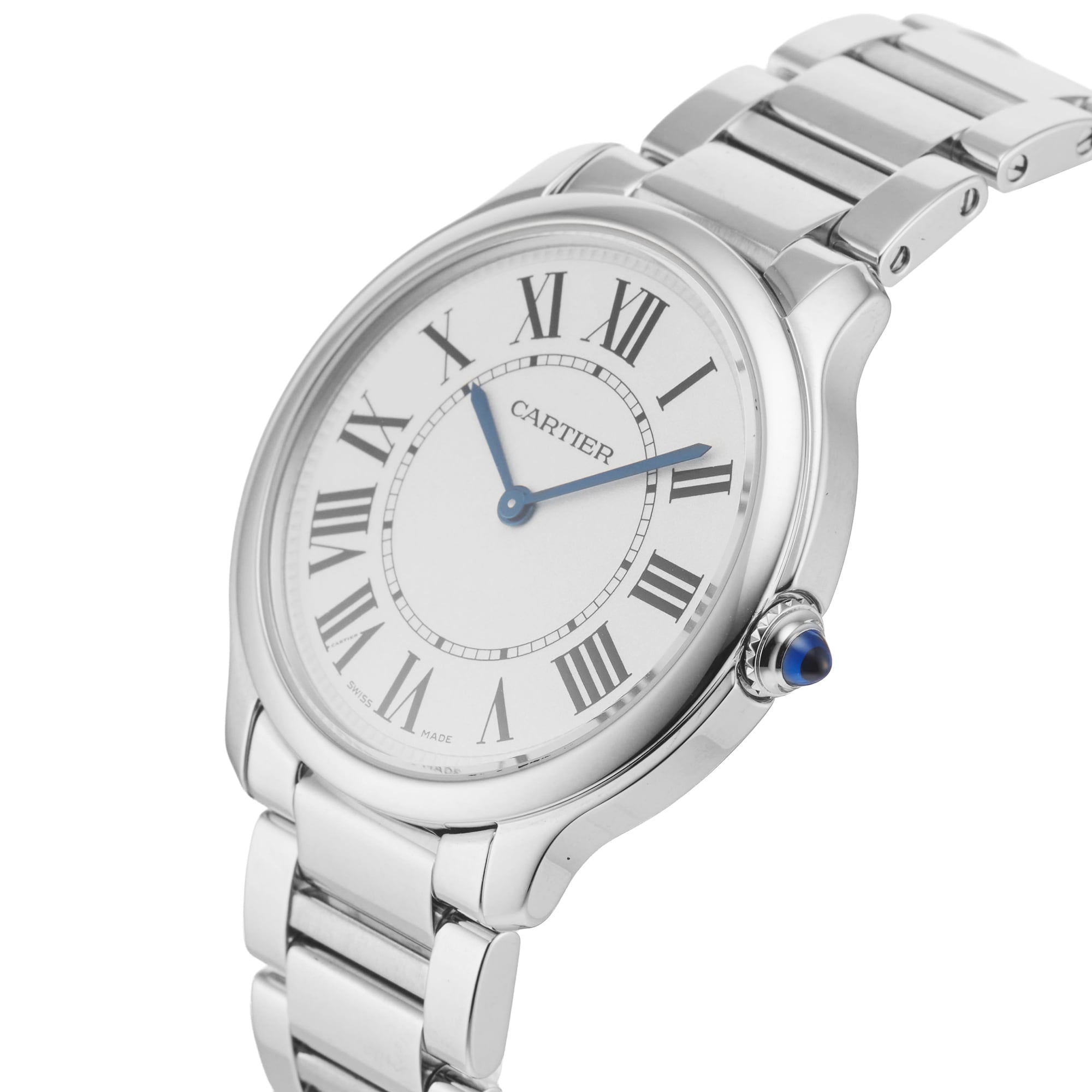 Pre-Owned Cartier Ronde Must De 36mm Stainless Steel Pre-Owned Cartier Ronde Must De 36mm Stainless Steel