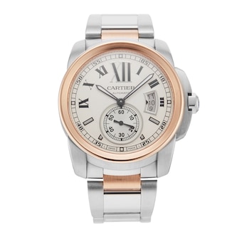 Pre-Owned Cartier Calibre De 42mm Stainless Steel and Rose Gold Pre-Owned Cartier Calibre De 42mm Stainless Steel and Rose Gold
