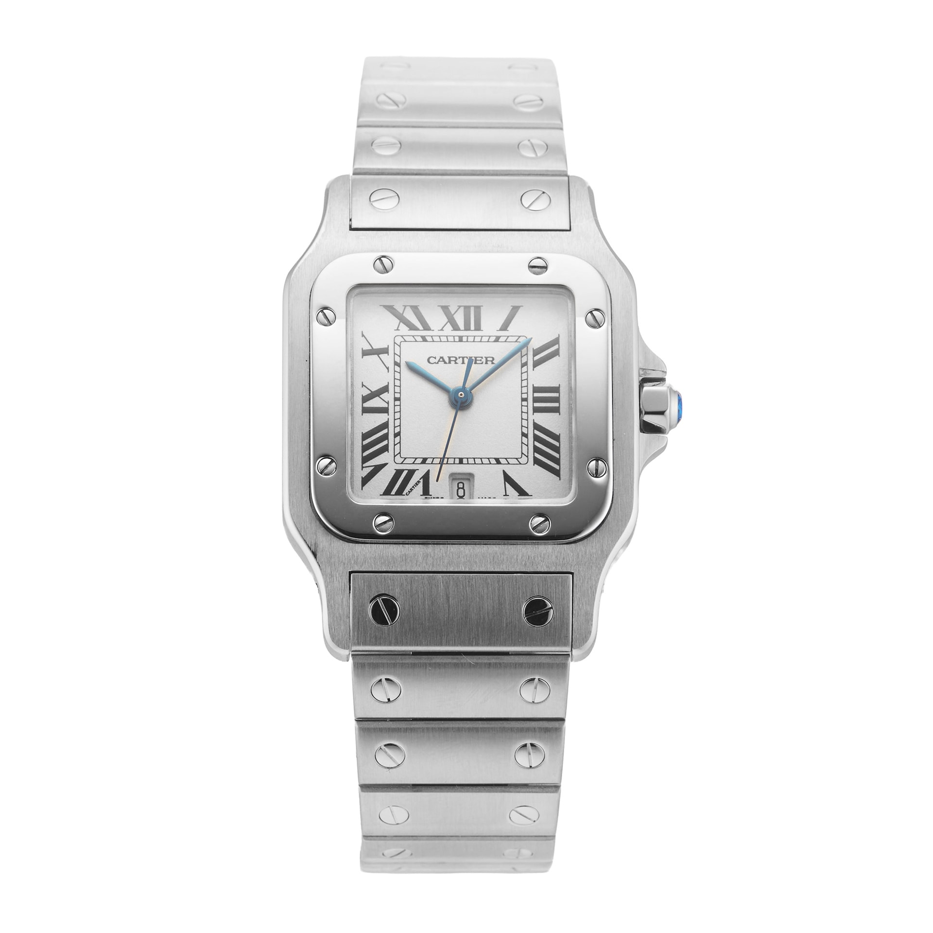 Pre-Owned Cartier Santos Galbee 29MM Stainless Steel Pre-Owned Cartier Santos Galbee 29MM Stainless Steel