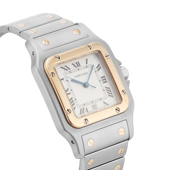Pre-Owned Cartier Santos Galbee 29mm Stainless Steel and Yellow Gold