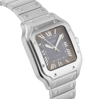 Pre-Owned Cartier Santos De 35.1mm Stainless Steel Pre-Owned Cartier Santos De 35.1mm Stainless Steel