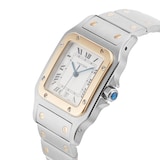 Pre-Owned Cartier Santos Galbee 29mm Stainless Steel and Yellow Gold