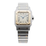 Pre-Owned Cartier Pre-Owned Cartier Santos Galbee 28mm Stainless Steel and Yellow Gold W20011C4