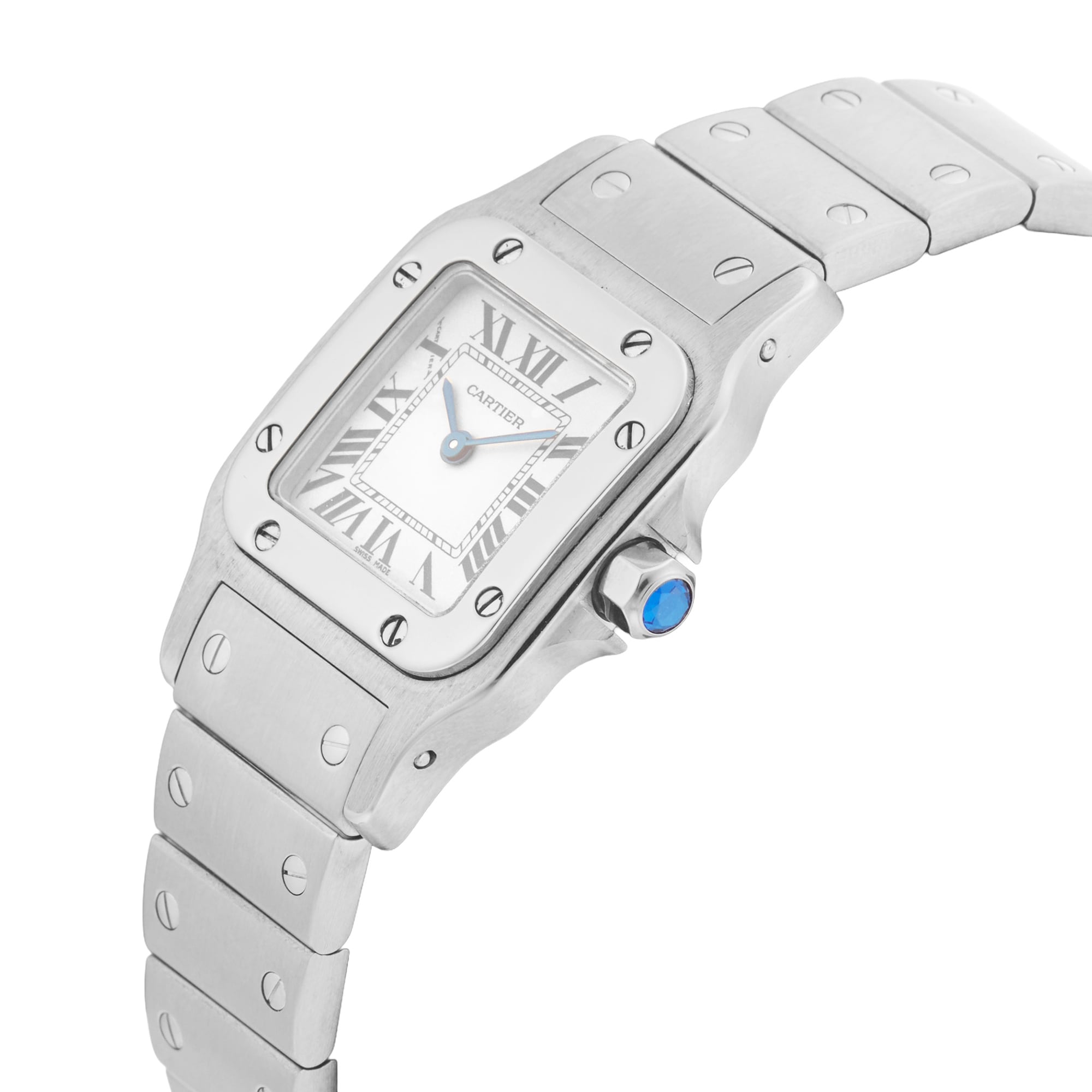 Pre-Owned Cartier Santos Galbee 24mm Stainless Steel Pre-Owned Cartier Santos Galbee 24mm Stainless Steel