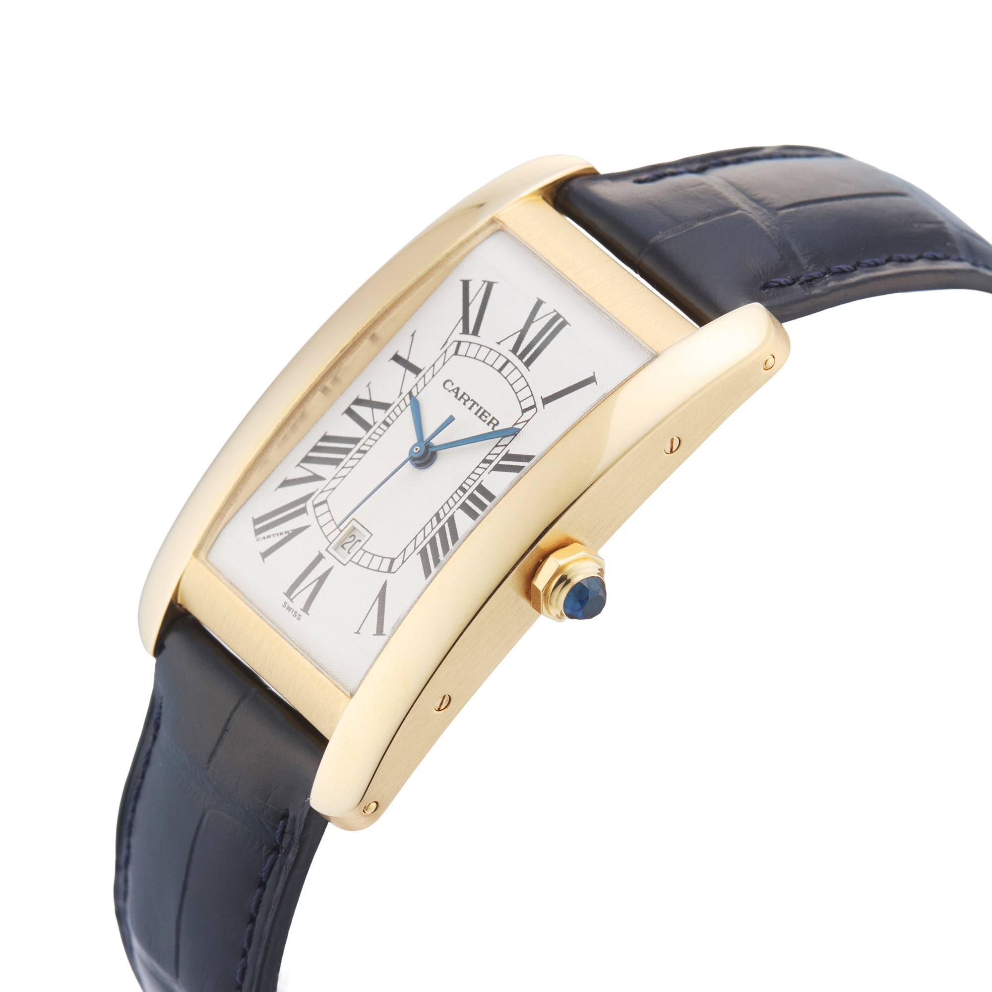 Pre-Owned Cartier Tank Americaine 27mm Yellow Gold Pre-Owned Cartier Tank Americaine 27mm Yellow Gold