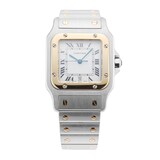 Pre-Owned Cartier Santos Galbee 28mm Stainless Steel and Yellow Gold