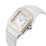 Pre-Owned Cartier Santos Galbee 28mm Stainless Steel and Yellow Gold