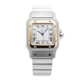 Pre-Owned Cartier Santos Galbee 28mm Stainless Steel and Yellow Gold
