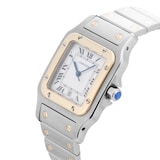 Pre-Owned Cartier Santos Galbee 28mm Stainless Steel and Yellow Gold