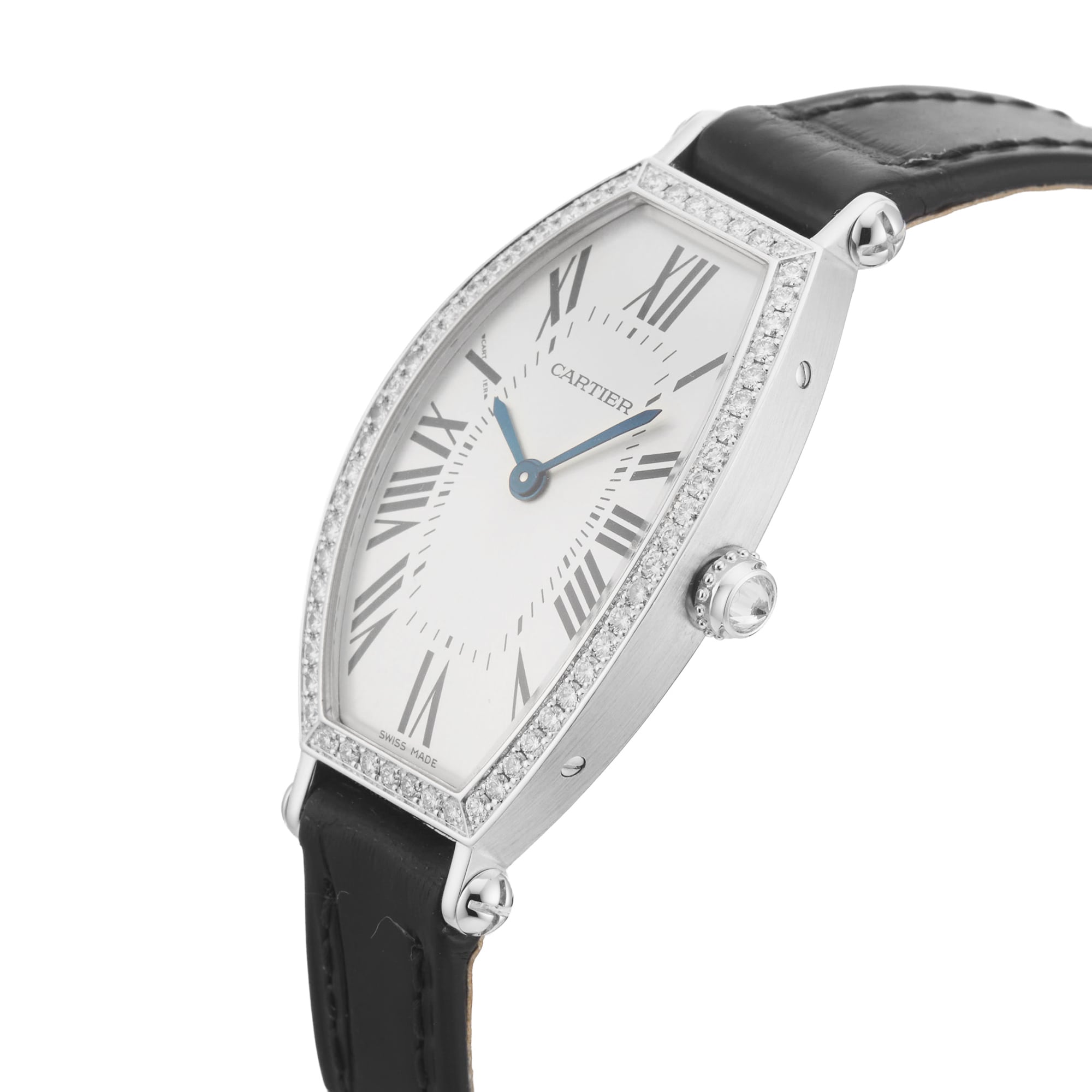 Pre-Owned Cartier Tonneau Mecanique 21mm White Gold Pre-Owned Cartier Tonneau Mecanique 21mm White Gold