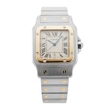 Pre-Owned Cartier Santos Galbee 28mm Stainless Steel and Yellow Gold