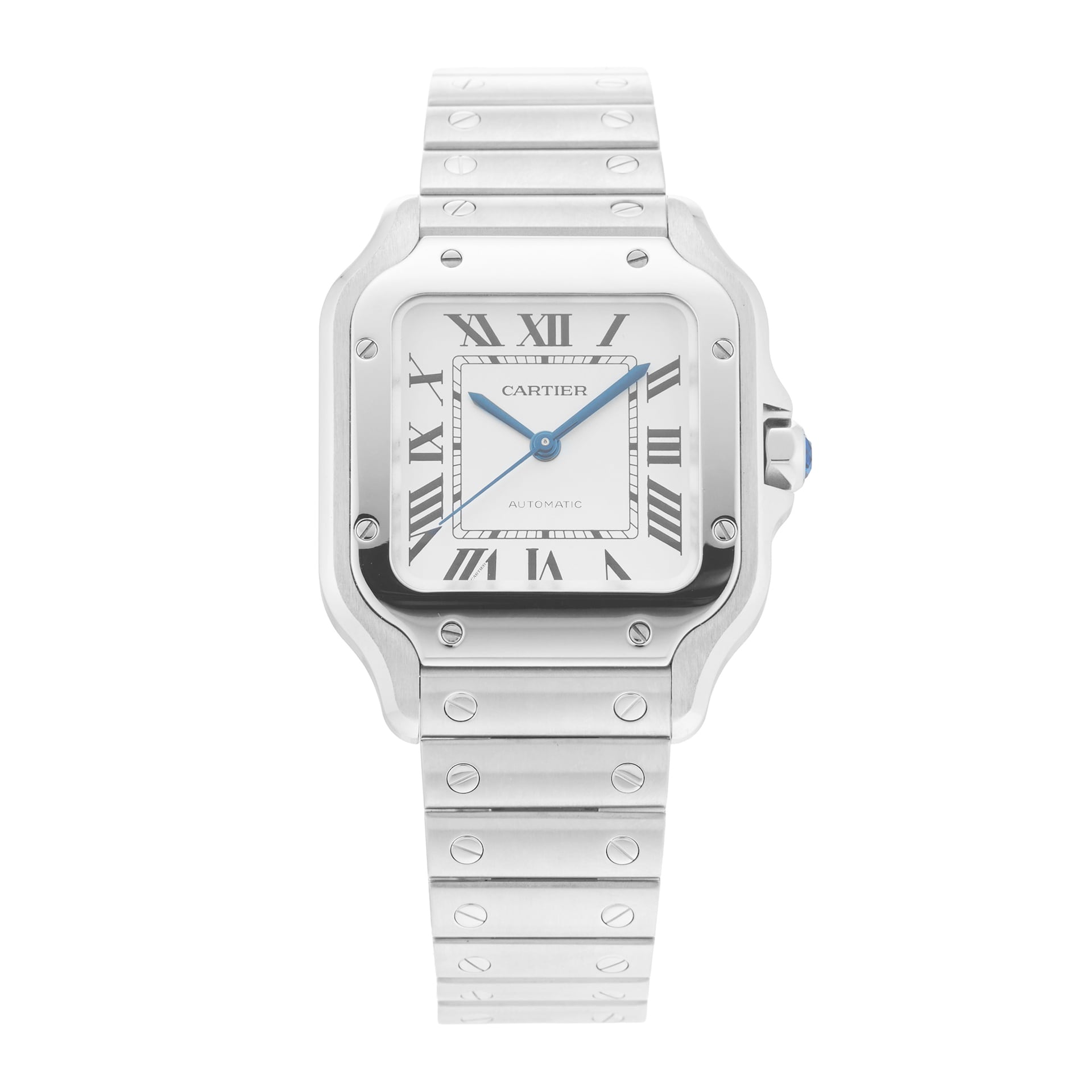 Pre-Owned Cartier Santos De 35.1mm Stainless Steel Pre-Owned Cartier Santos De 35.1mm Stainless Steel