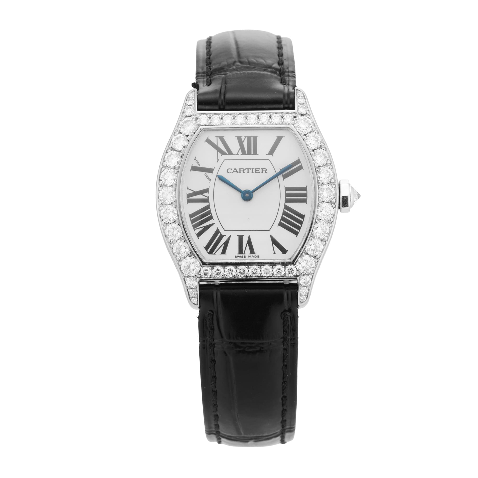 Pre-Owned Cartier Tortue 28mm X 34mm White Gold Pre-Owned Cartier Tortue 28mm X 34mm White Gold