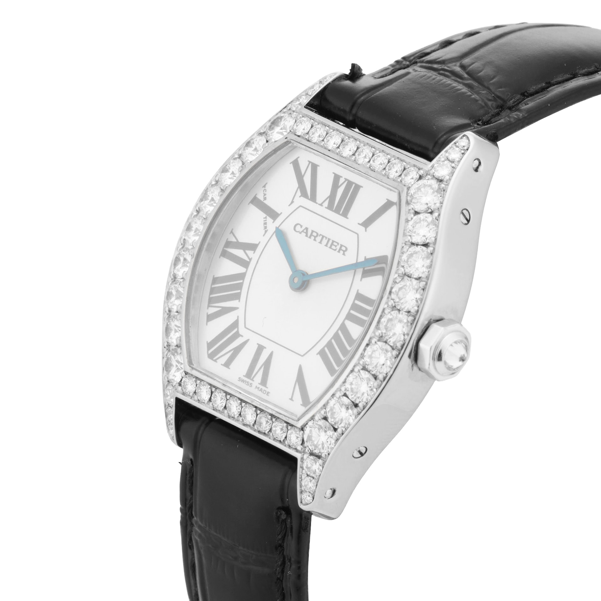 Pre-Owned Cartier Tortue 28mm X 34mm White Gold Pre-Owned Cartier Tortue 28mm X 34mm White Gold