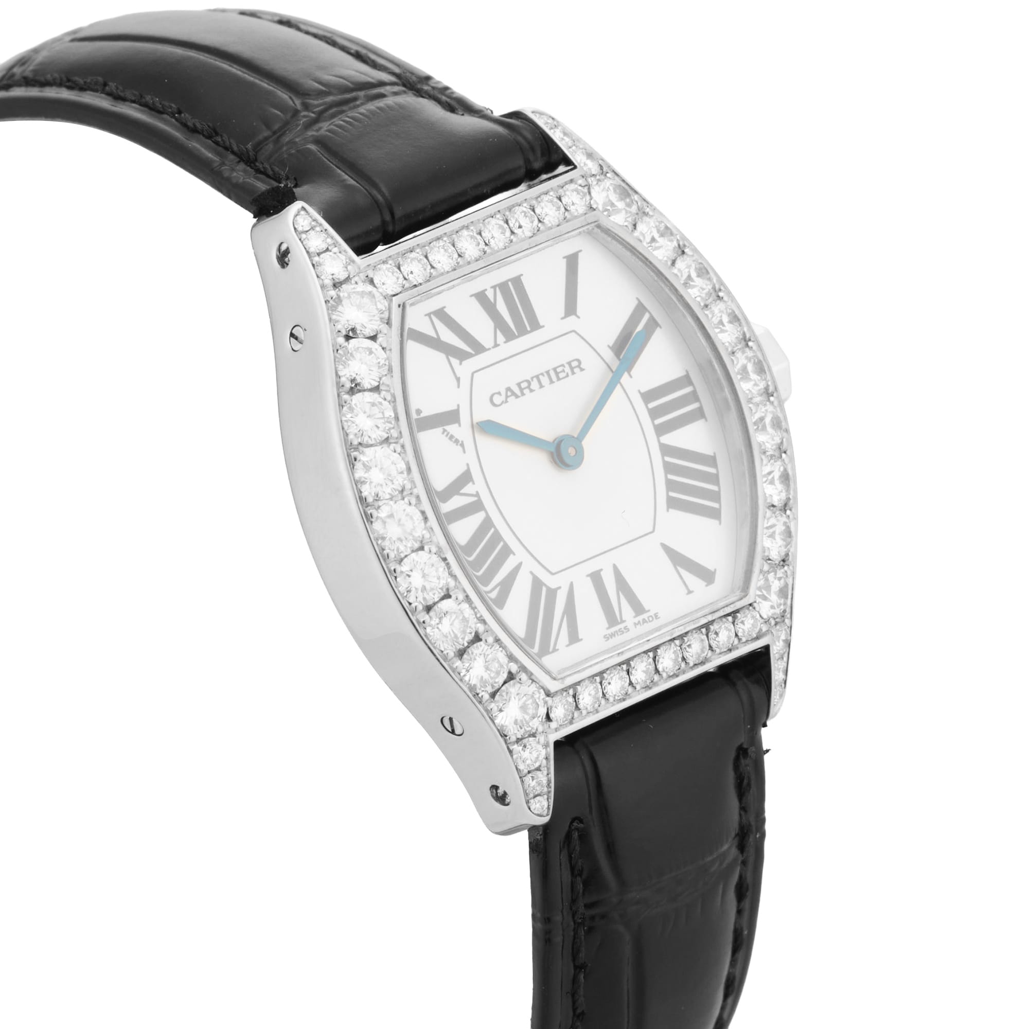 Pre-Owned Cartier Tortue 28mm X 34mm White Gold Pre-Owned Cartier Tortue 28mm X 34mm White Gold
