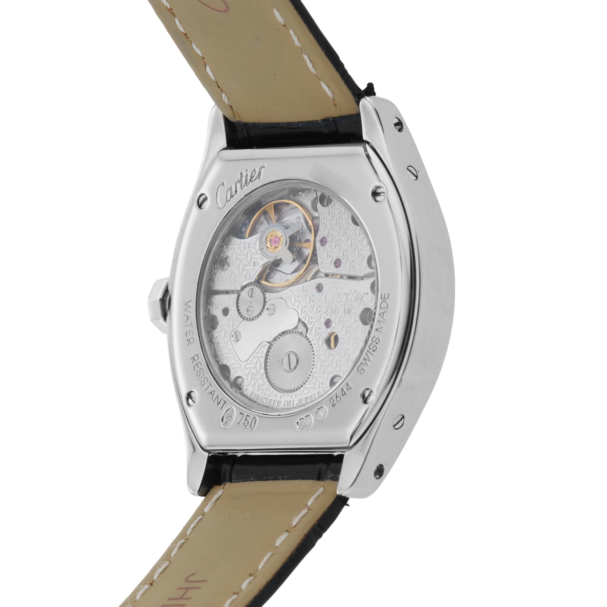 Pre-Owned Cartier Tortue 28mm X 34mm White Gold Pre-Owned Cartier Tortue 28mm X 34mm White Gold