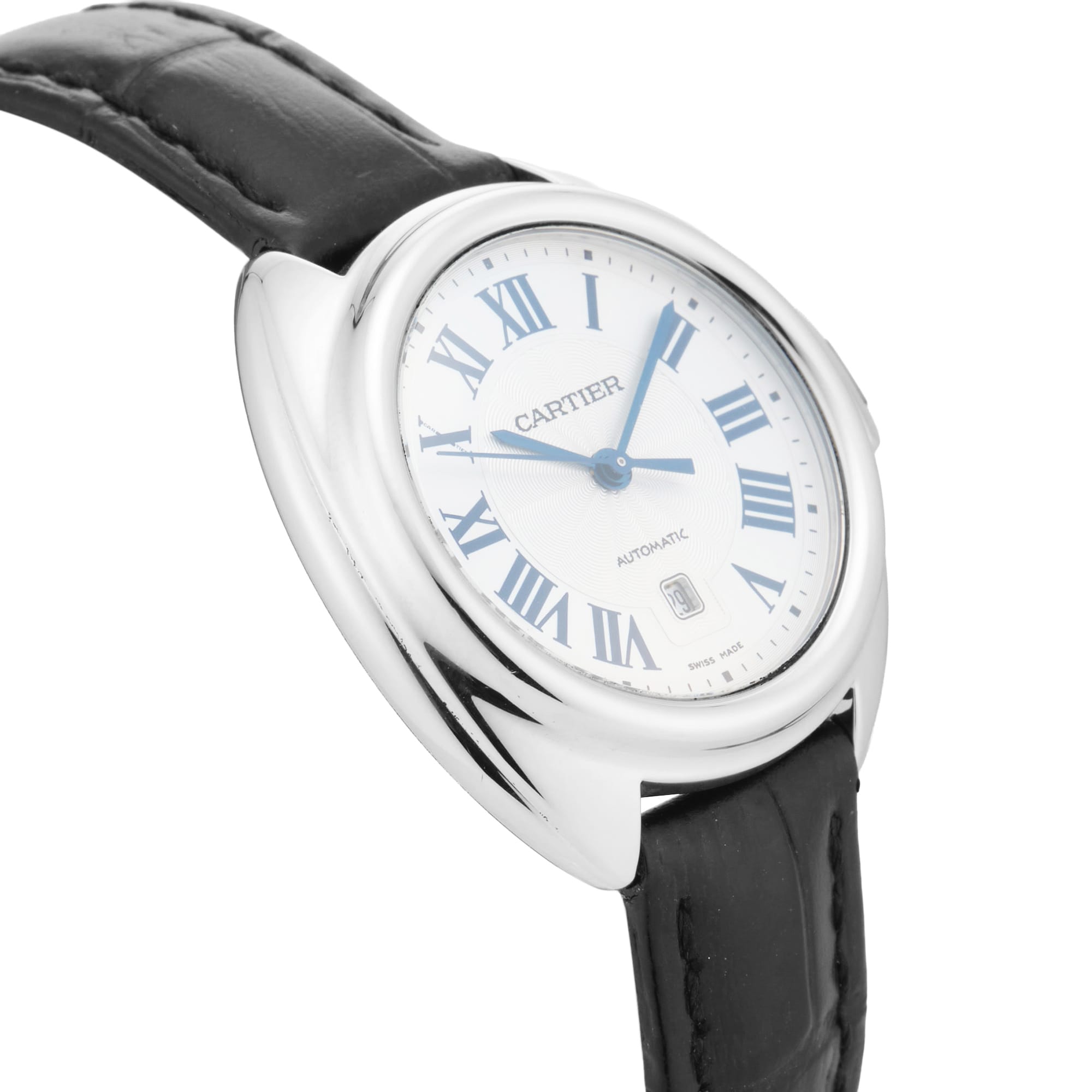 Pre-Owned Cartier Cle De 31mm Stainless Steel Pre-Owned Cartier Cle De 31mm Stainless Steel