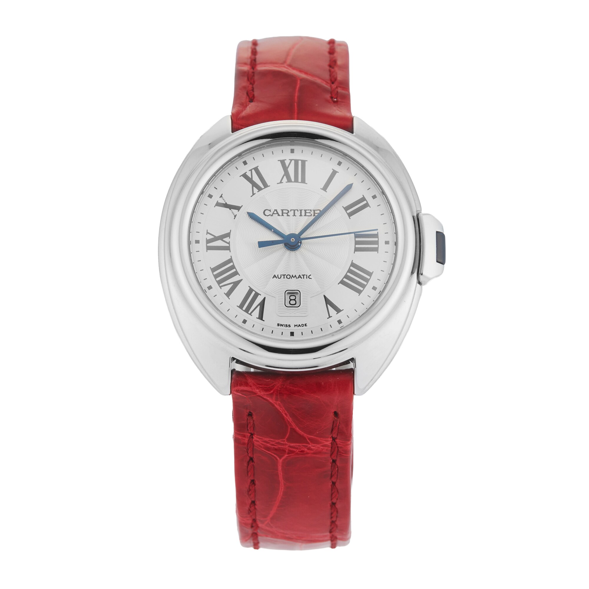Pre-Owned Cartier Cle De 31mm Stainless Steel Pre-Owned Cartier Cle De 31mm Stainless Steel