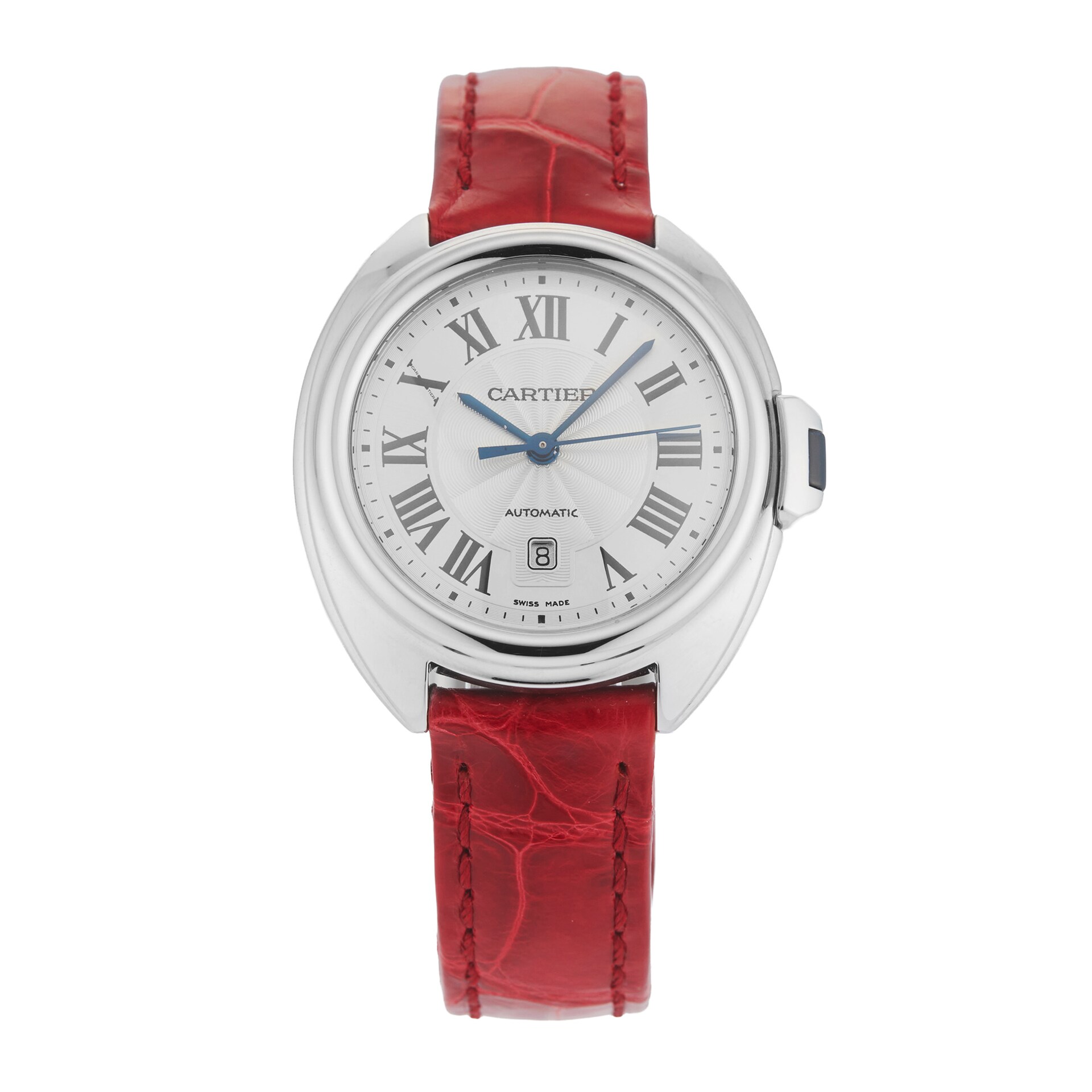Pre-Owned Cartier Cle De 31mm Stainless Steel Pre-Owned Cartier Cle De 31mm Stainless Steel