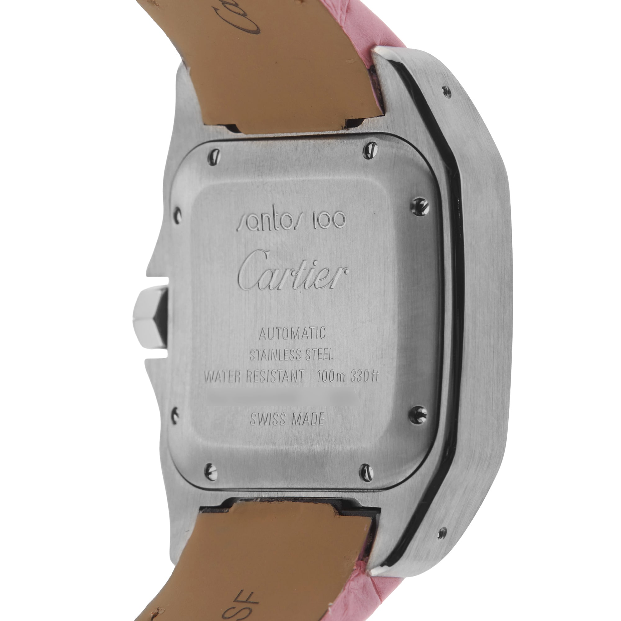 Pre-Owned Cartier Santos 100 35.6mm x 44.2mm Stainless Steel Pre-Owned Cartier Santos 100 35.6mm x 44.2mm Stainless Steel