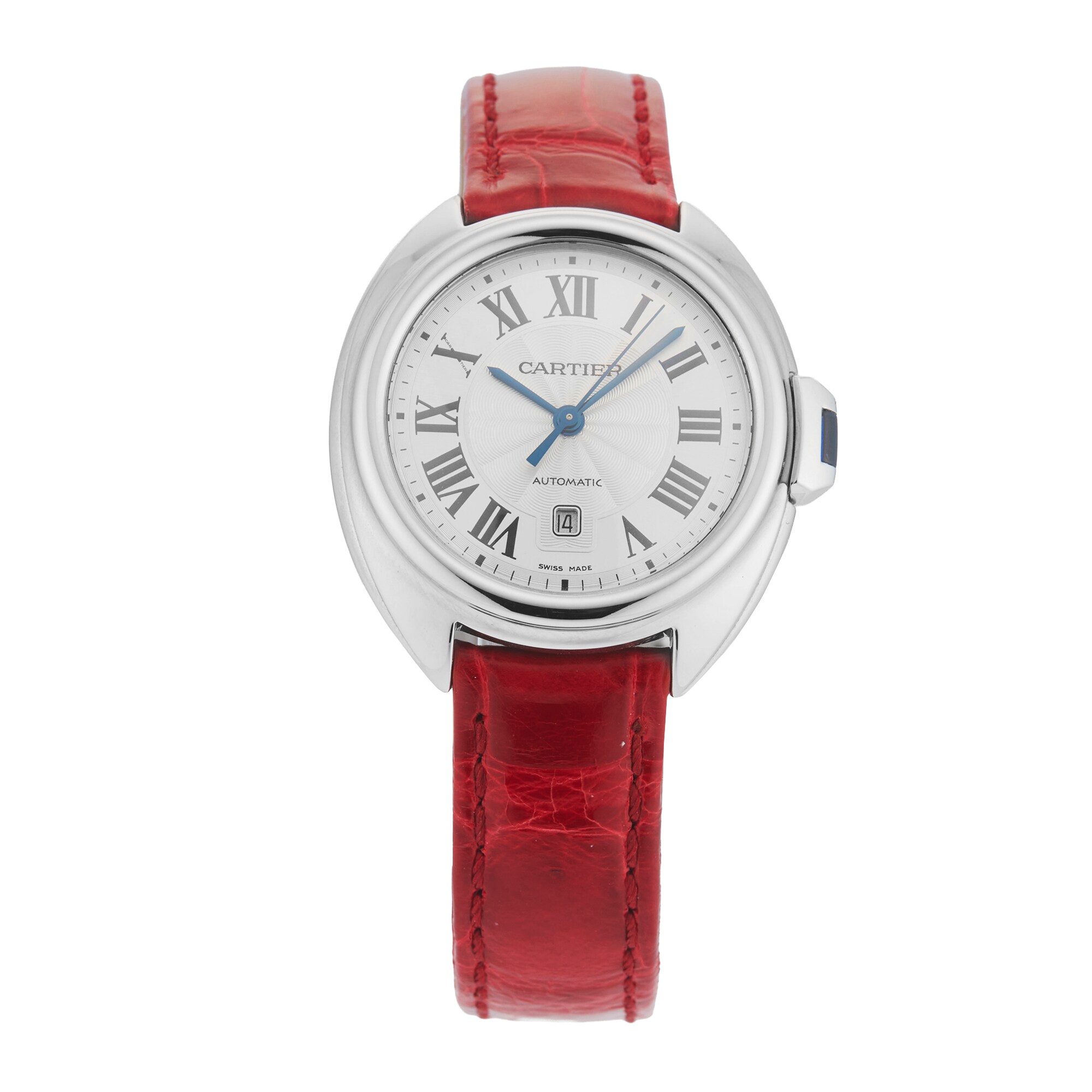 Pre-Owned Cartier Cle De 31mm Stainless Steel Pre-Owned Cartier Cle De 31mm Stainless Steel