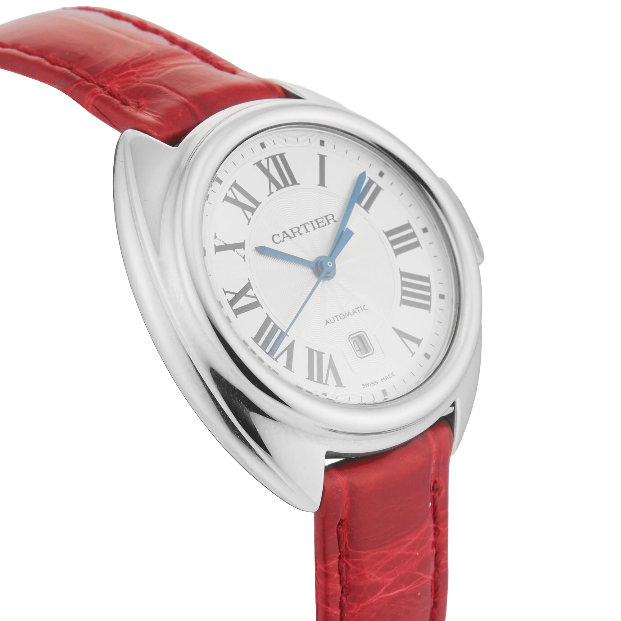 Pre-Owned Cartier Cle De 31mm Stainless Steel Pre-Owned Cartier Cle De 31mm Stainless Steel