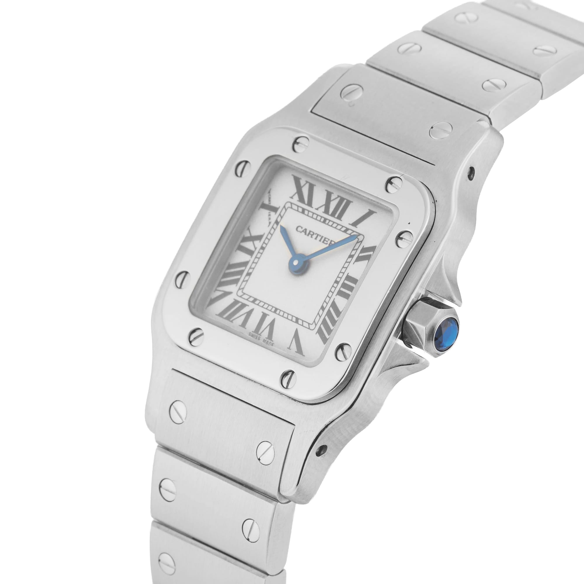 Pre-Owned Cartier Santos Galbee 24mm x 35mm Stainless Steel Pre-Owned Cartier Santos Galbee 24mm x 35mm Stainless Steel