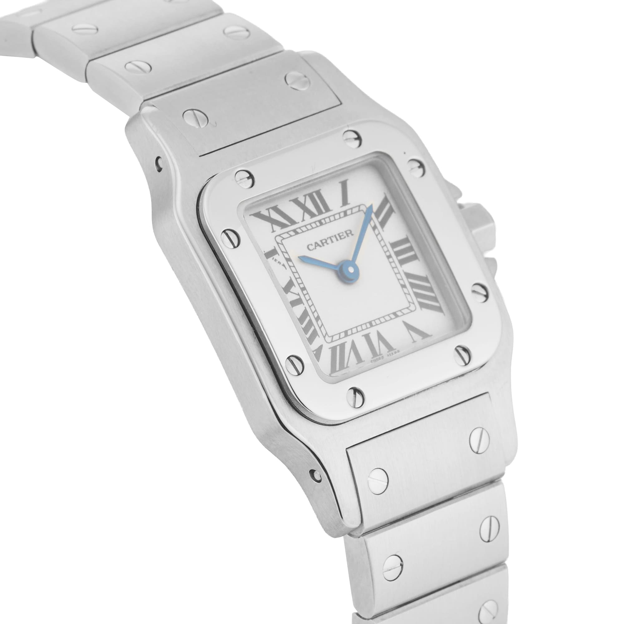 Pre-Owned Cartier Santos Galbee 24mm x 35mm Stainless Steel Pre-Owned Cartier Santos Galbee 24mm x 35mm Stainless Steel