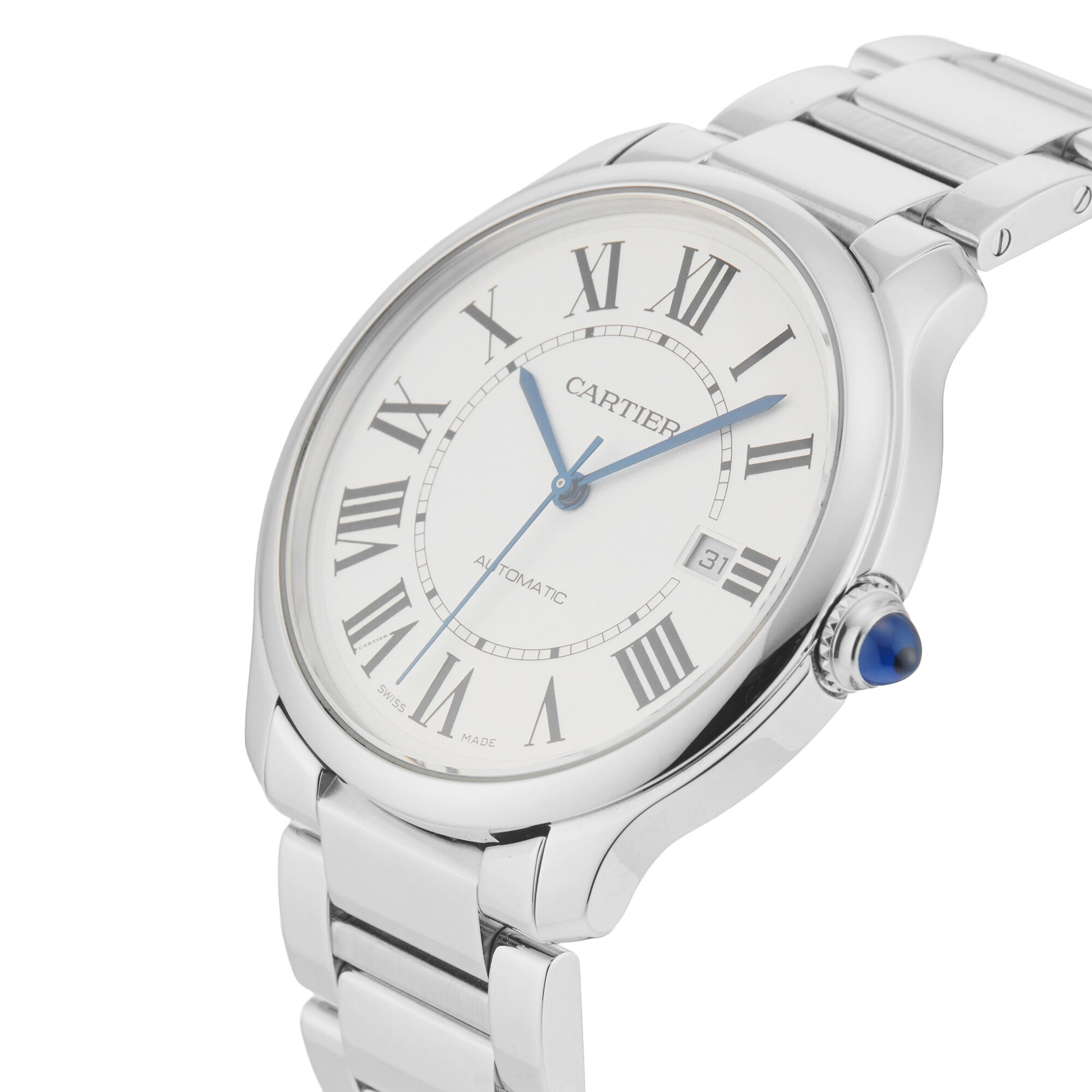 Pre-Owned Cartier Ronde Must De 40mm Stainless Steel Pre-Owned Cartier Ronde Must De 40mm Stainless Steel